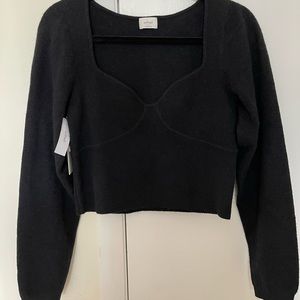 Aritzia Wilfred Greer Sweater - Black/Noir XL